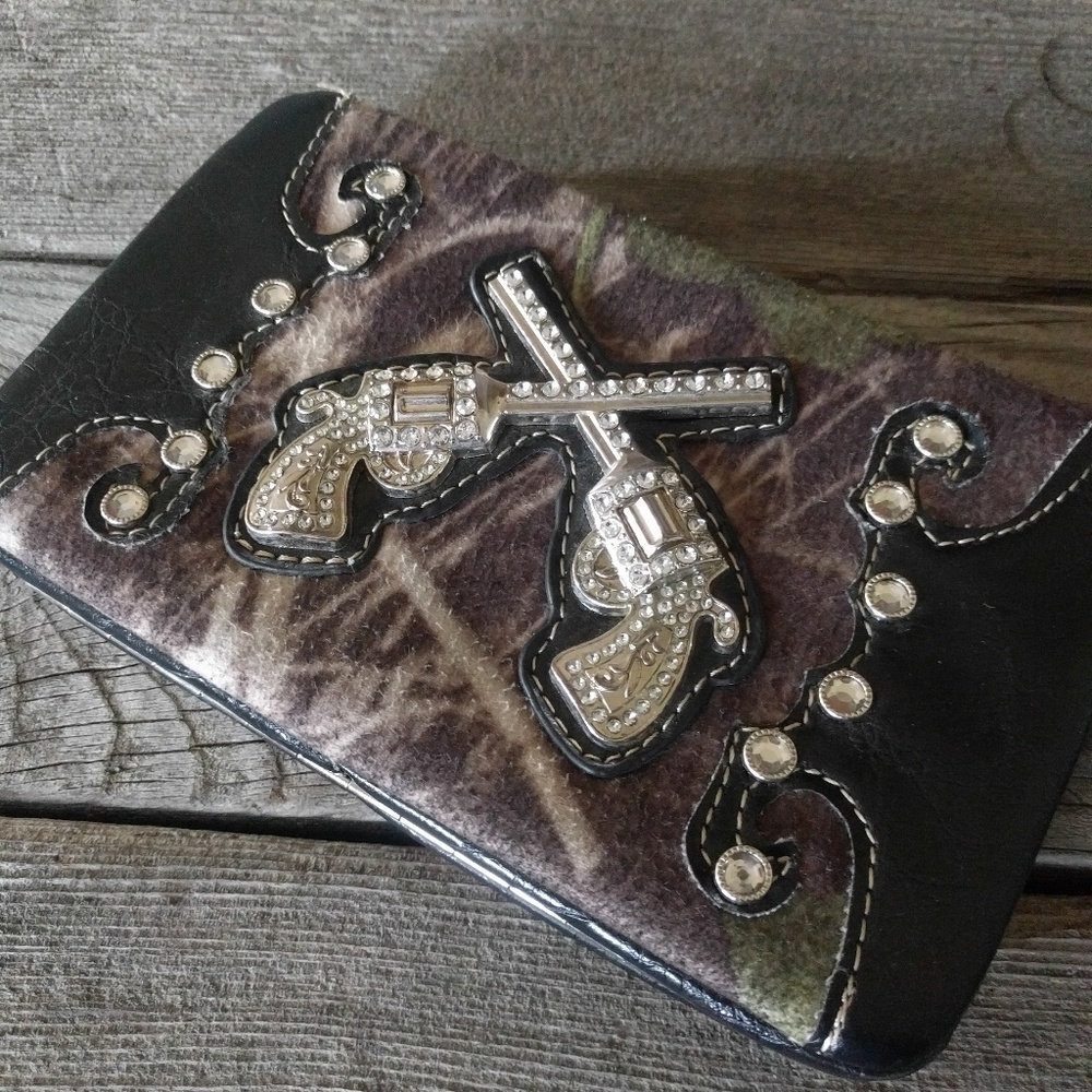 Western bling wallet